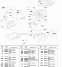 Turbo Charger Intake Manifold Exhaust Manifold Diagram and Parts List for 58A447-0234-99  Briggs and Stratton Engine